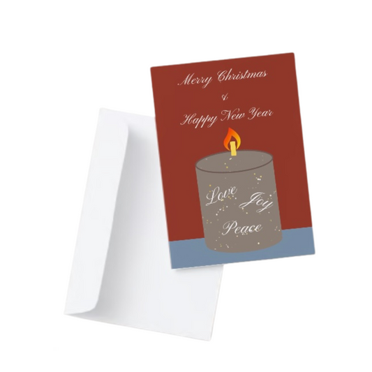 Candle Christmas + New Year Card