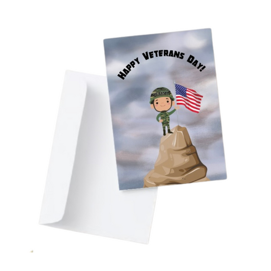 Soldier Flag Veteran’s Day Card