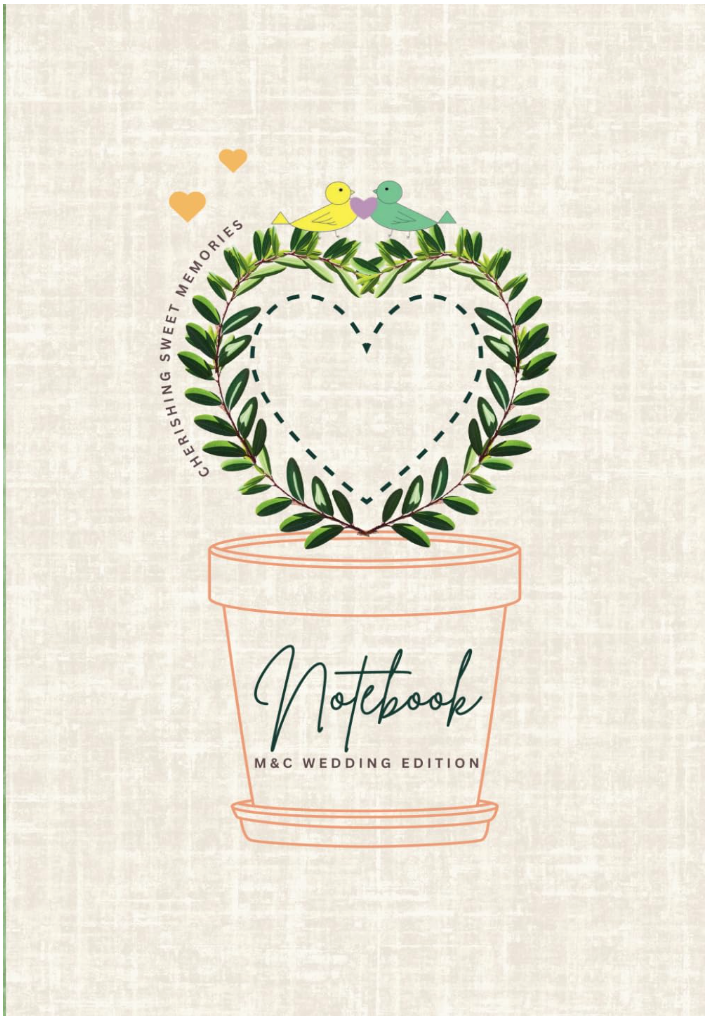 Wedding Favor Notebook: M&C Edition