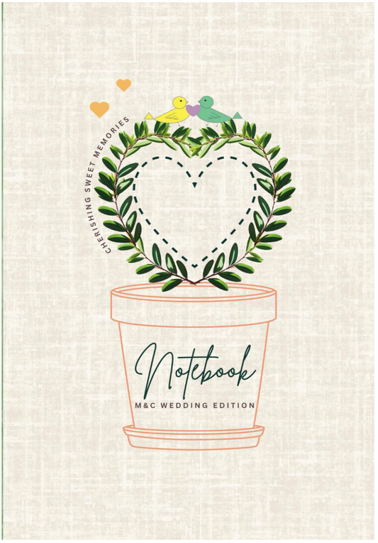 Wedding Favor Notebook: M&C Edition